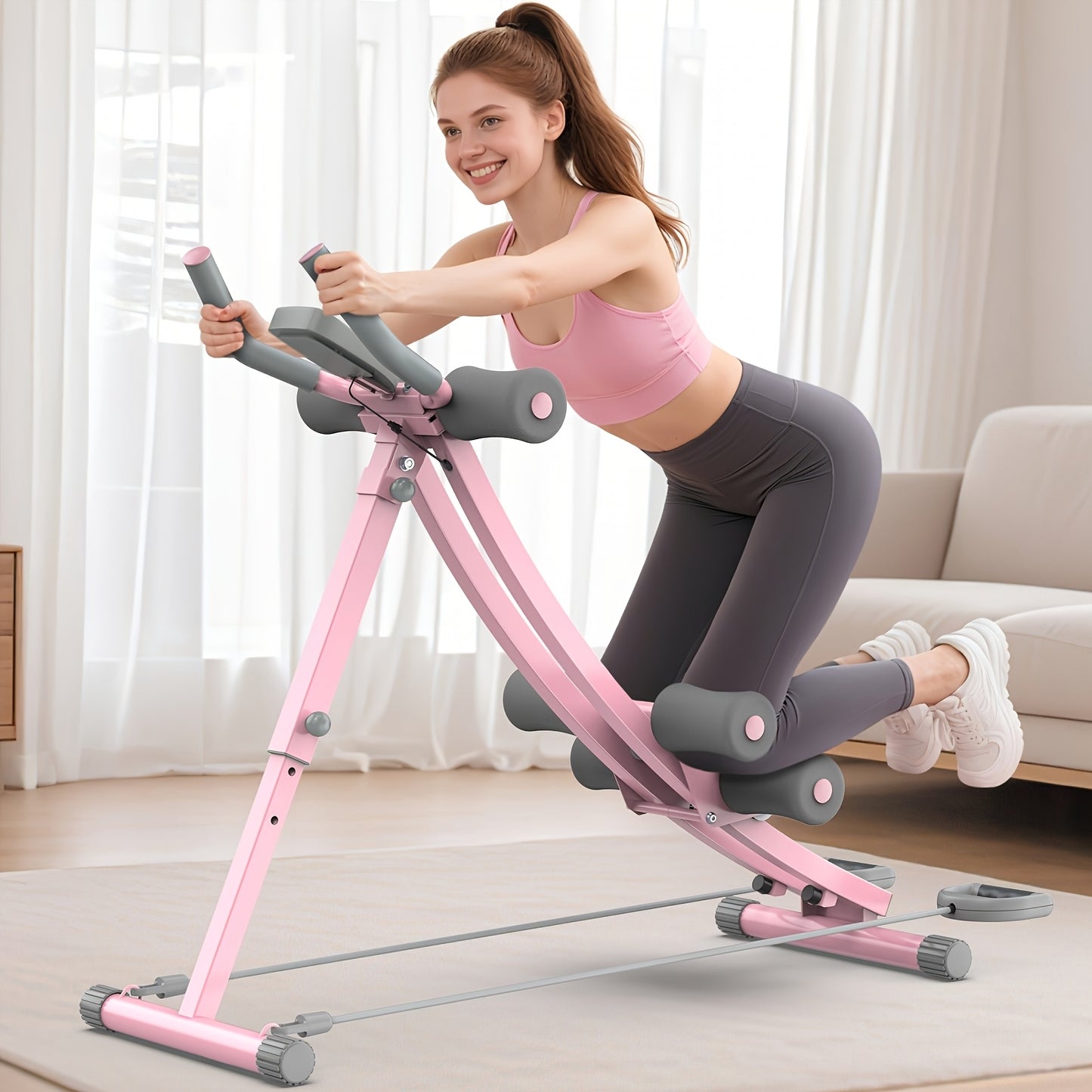 RMB Adjustable Foldable Abdominal Trainer With LCD Display