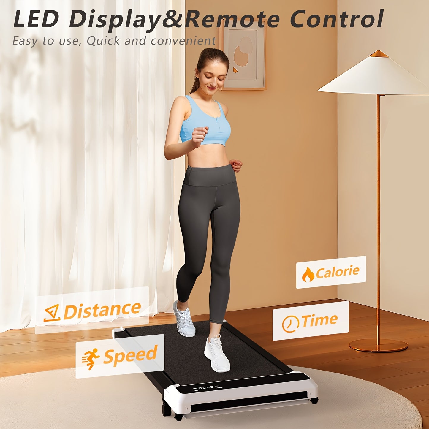 Walking Pad 4in 1 for Walking And Jogging, Under Desk Treadmill for Home Office, Portable Walking Pad Treadmill Under Desk, Desk Treadmill In LED Display, Best for Christmas, Perfect for Thanksgiving - Revitalize Mind Body