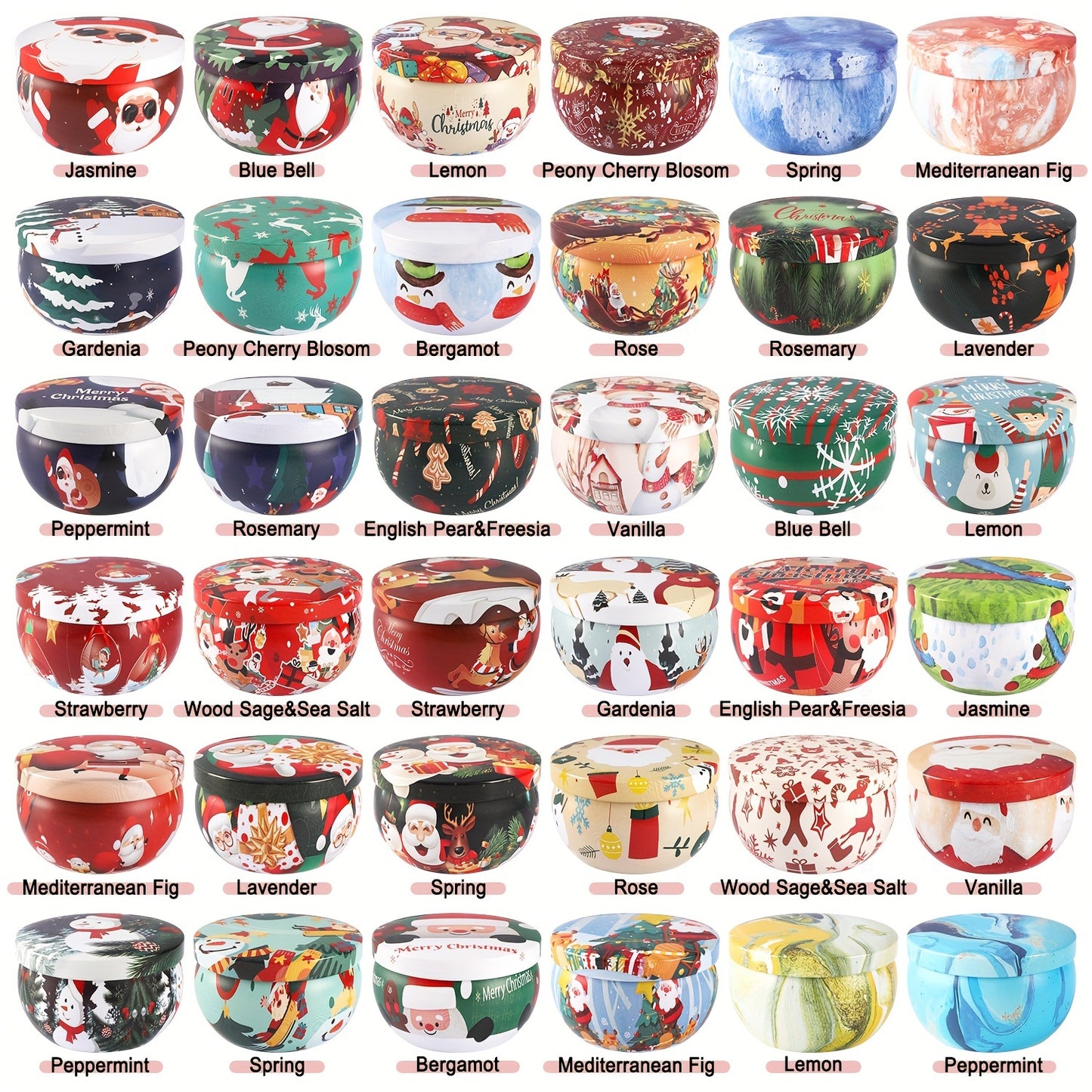 New Christmas Candles Smoke Free Drip Free Romantic Home Decor