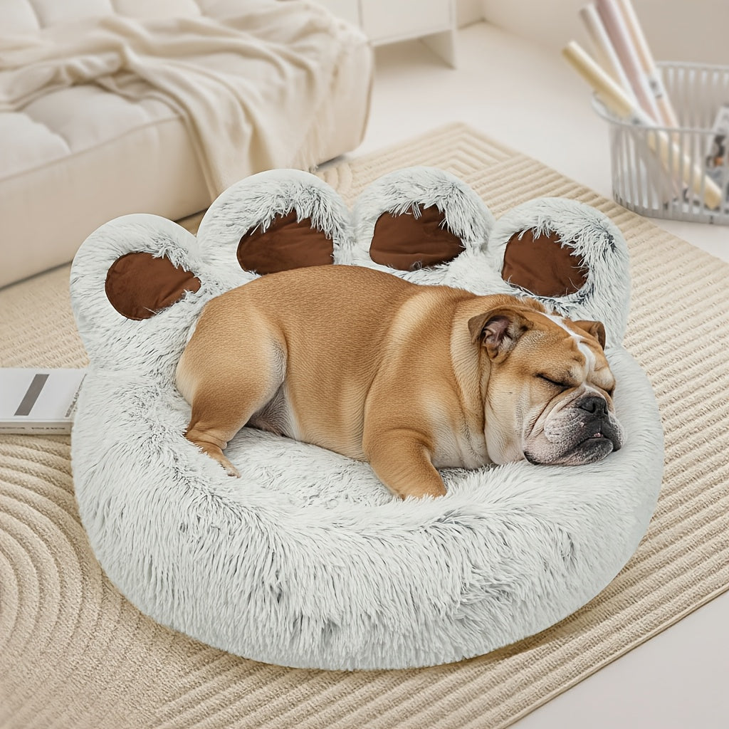 KYLINSURE Bear Paw Shaped Dog Bed And Cat Bed Plush
