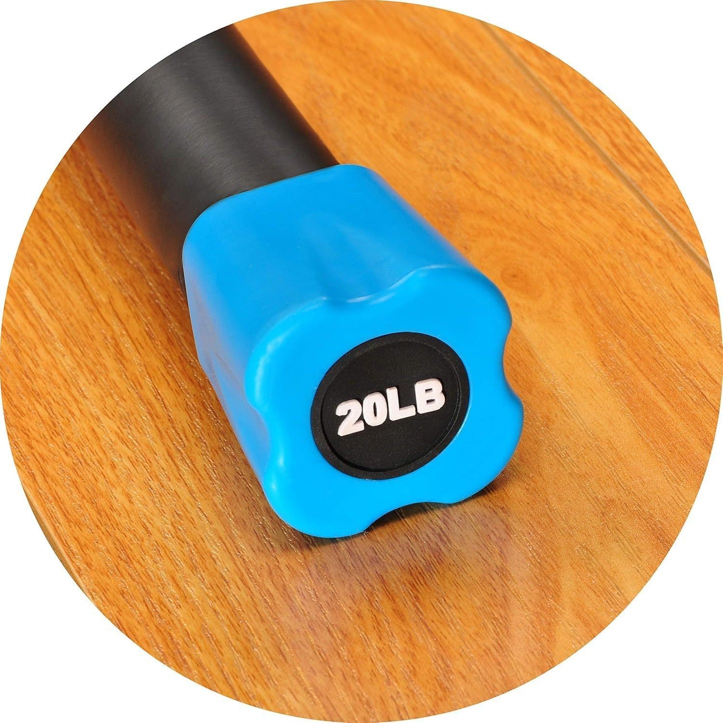 FITVIDS Weighted Bar For Home Workouts Steel Core Bar