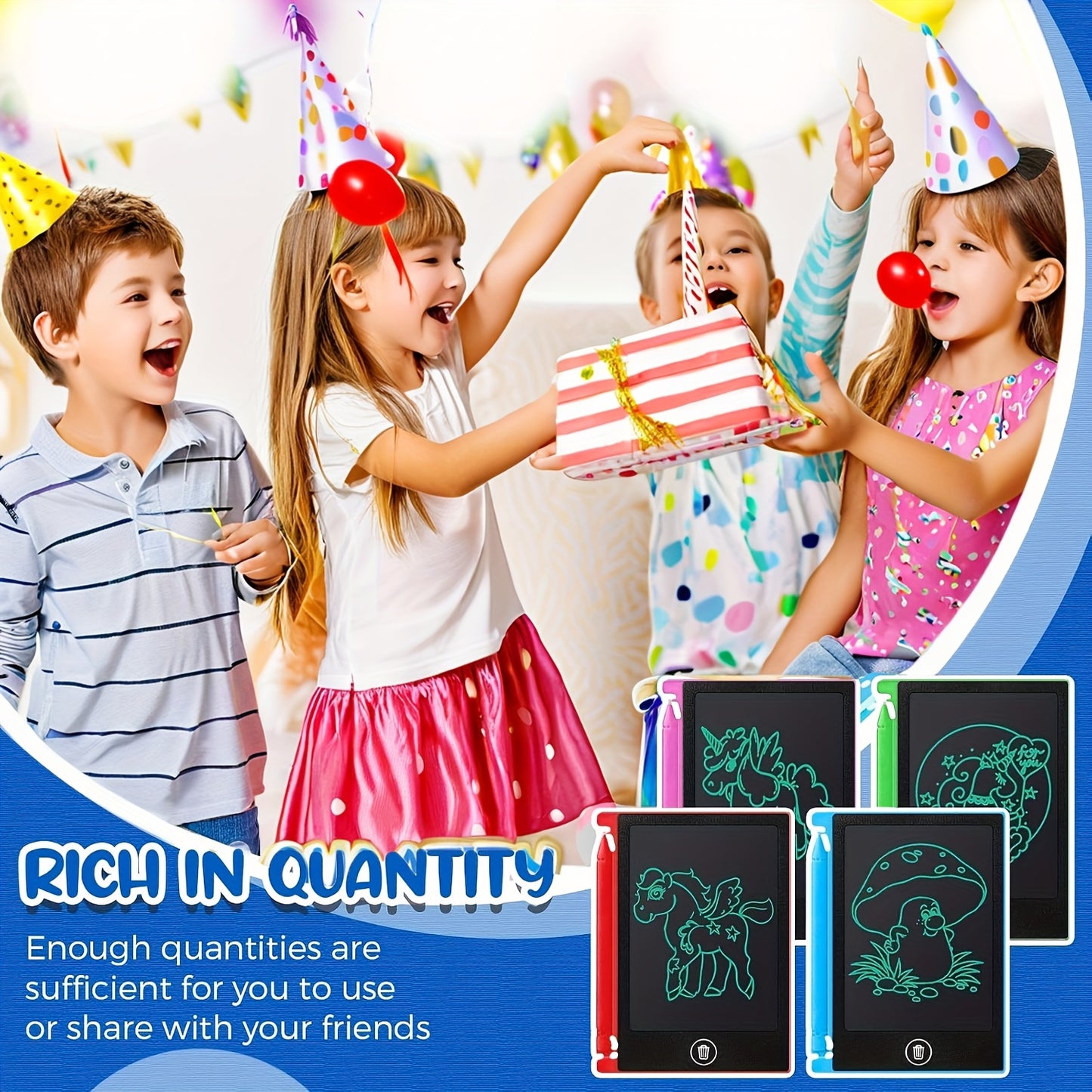 32 Pack LCD Writing Boards Educational Set for School