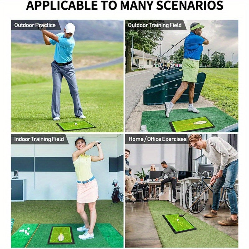 BIRDOCK Golf Swing Training Mat Pro Practice Pad Portable