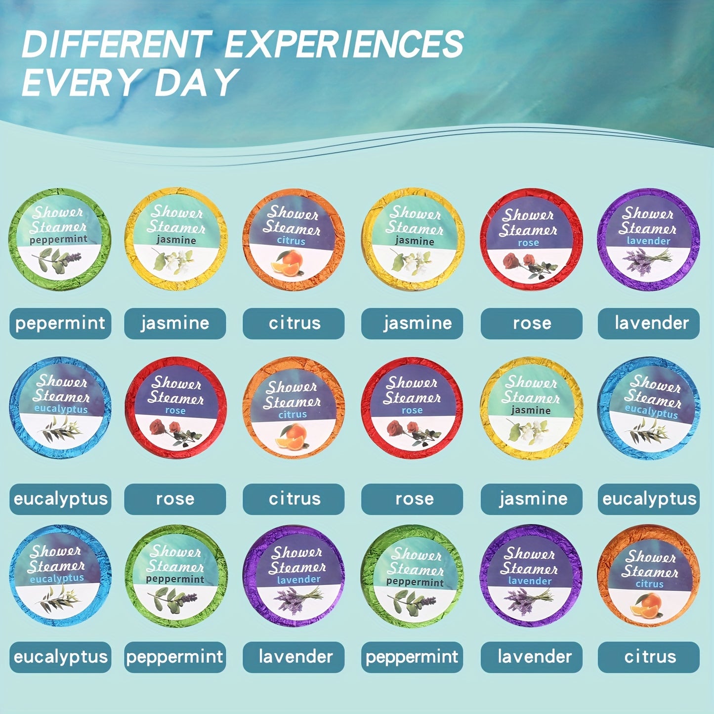 VZTIE Spa Shower Steamers Gift Set With Essential Oils