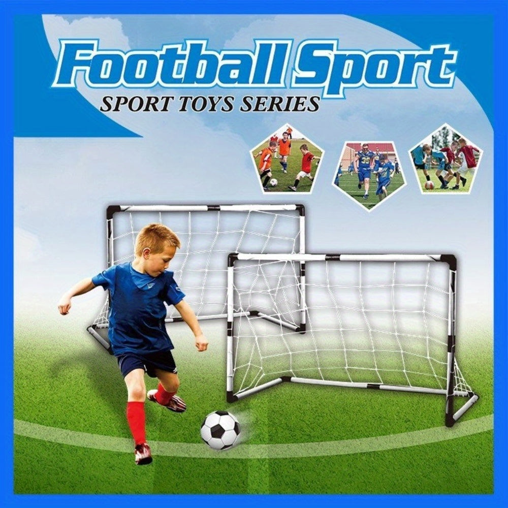 Foldable Soccer Door Frame Net Kit With Detachable Training Equipment