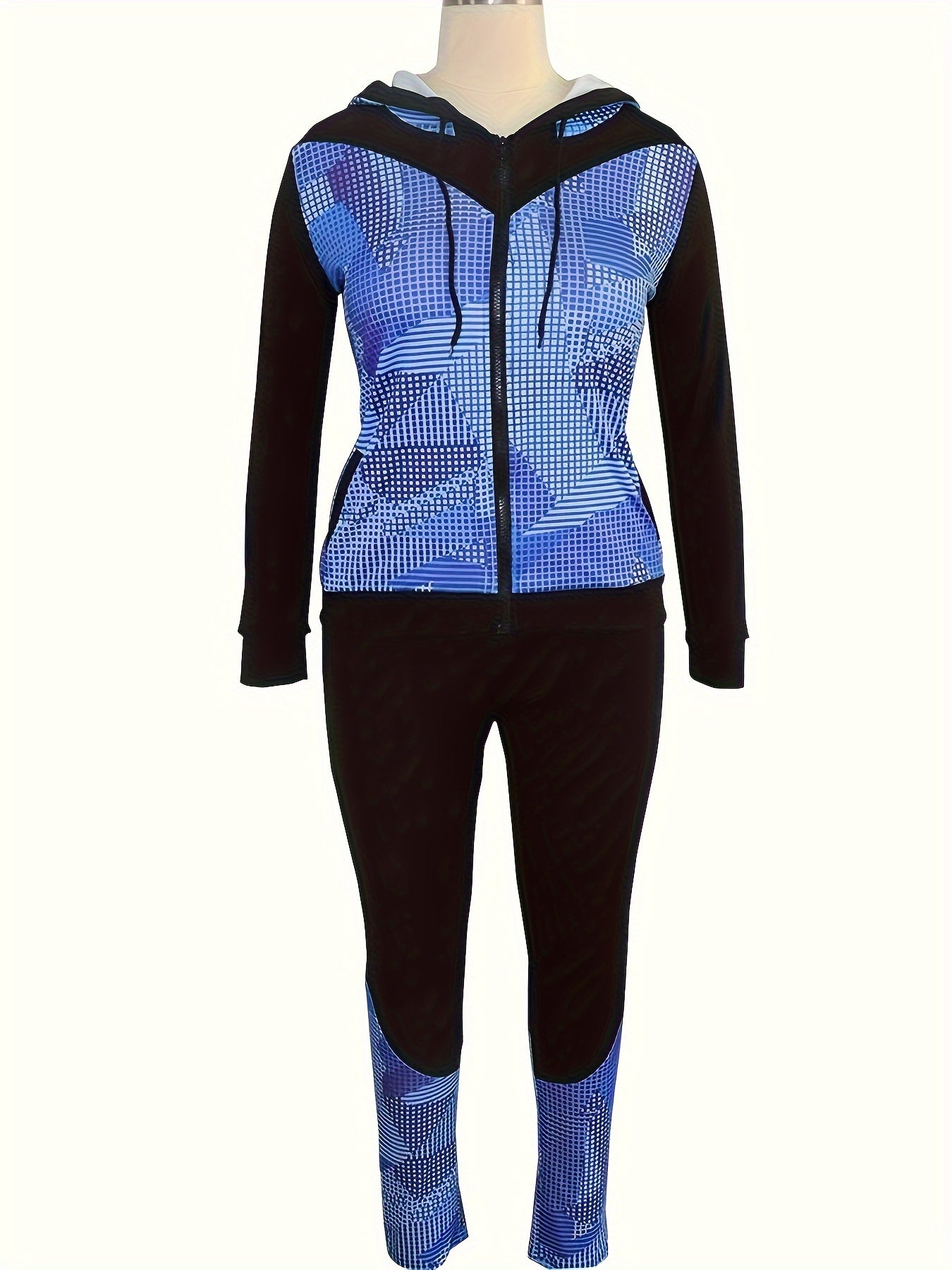 KANSOON Womens Tracksuit Set Long Sleeve Zip Hoodie Pants - Revitalize Mind Body