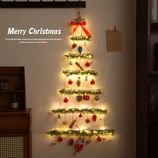 Luminous Christmas Tree Wall Decor Hanging Pine Cone Vine