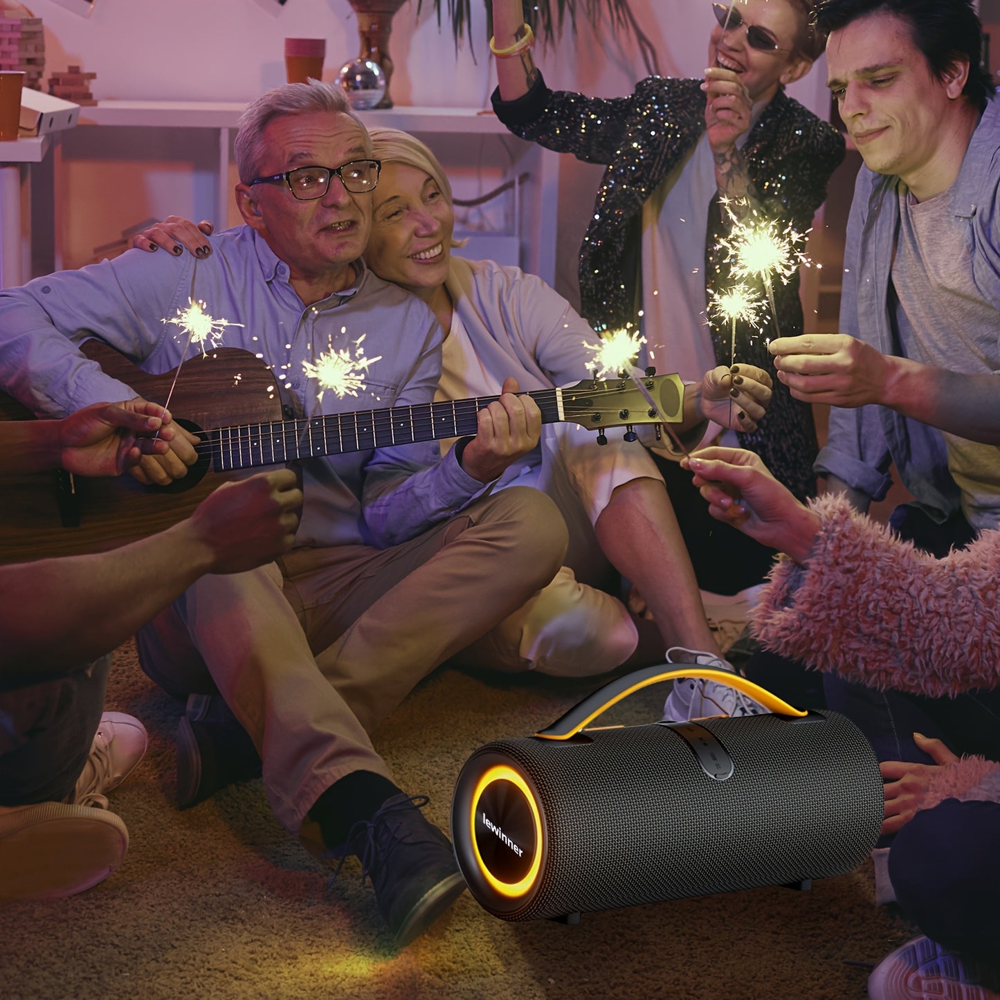 Lewinner Portable Wireless Speaker Outdoor Party Audio
