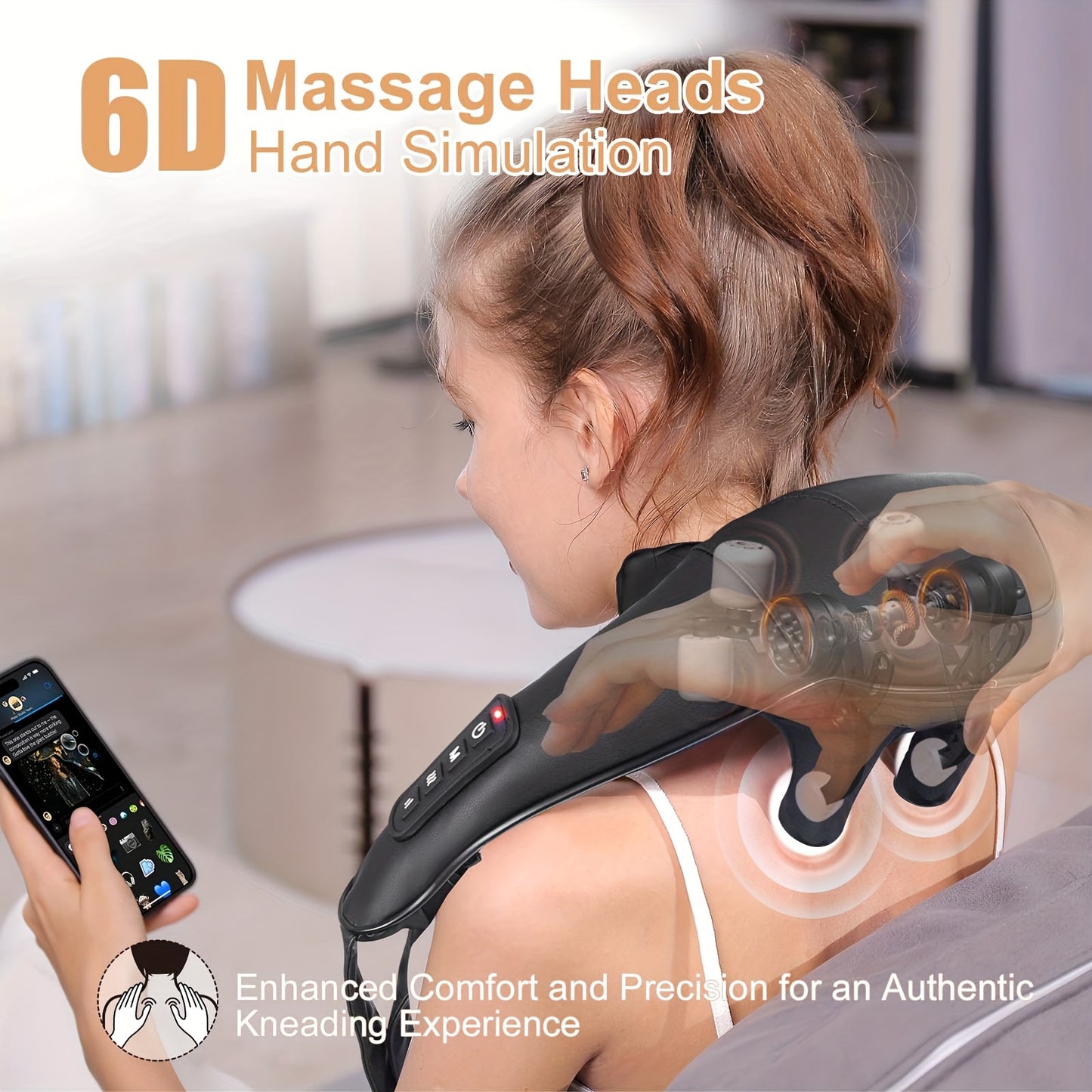 Newly Upgraded Rechargeable Shoulder And Neck Massager