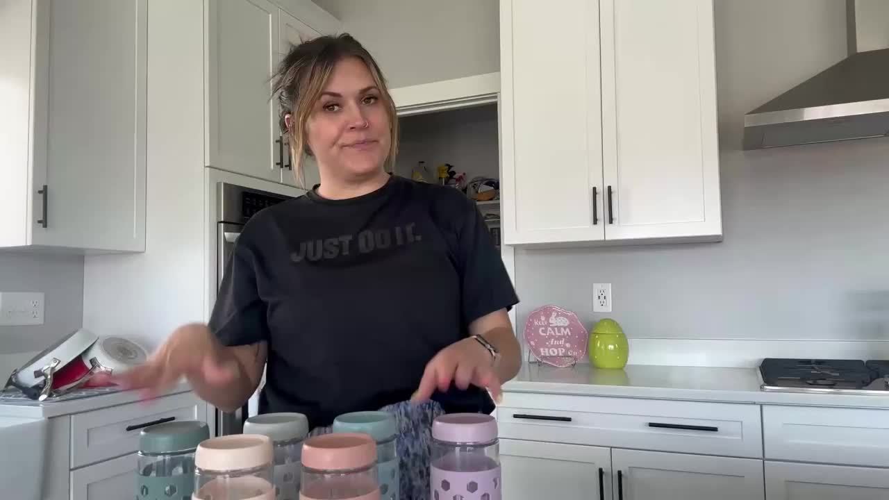 Grinkwell Glass Airtight Jars With Silicone Sleeves - Revitalize Mind Body