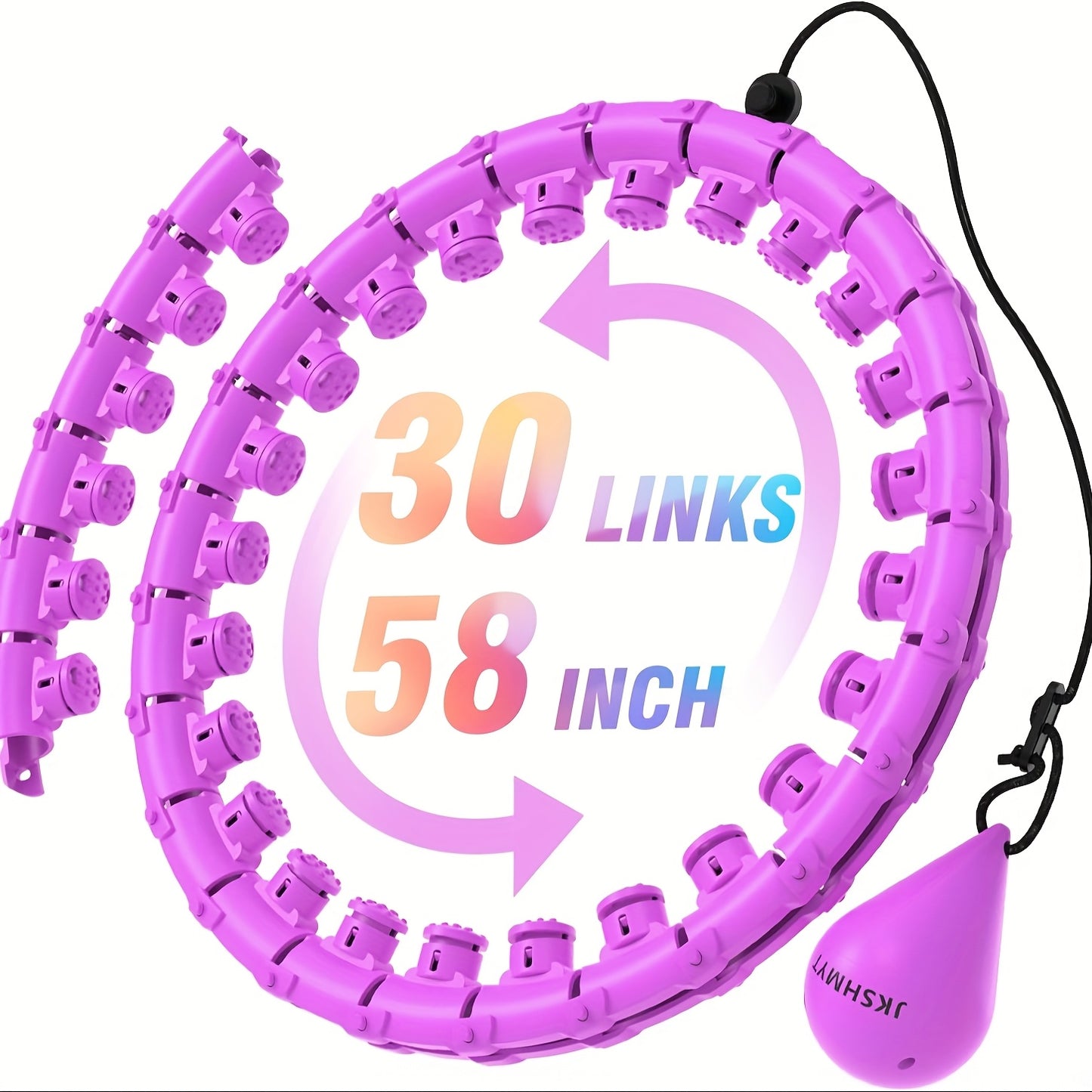 JKSHMYT Weighted Pilates Ring With 30 Detachable Links For Training - Revitalize Mind Body
