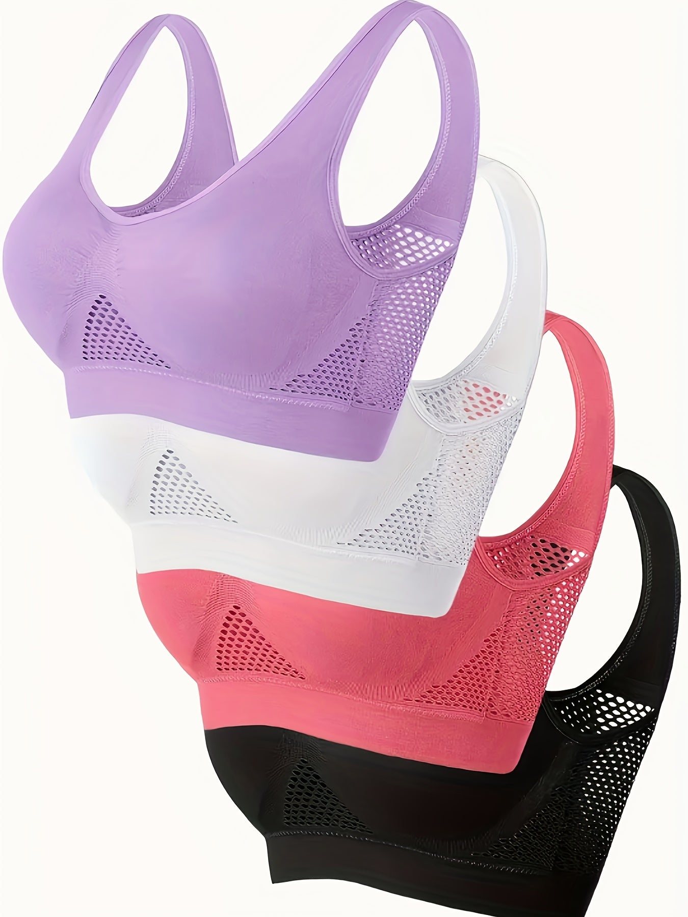 MANNICE Wireless Padded Sports Bras for Yoga and Fitness - Revitalize Mind Body