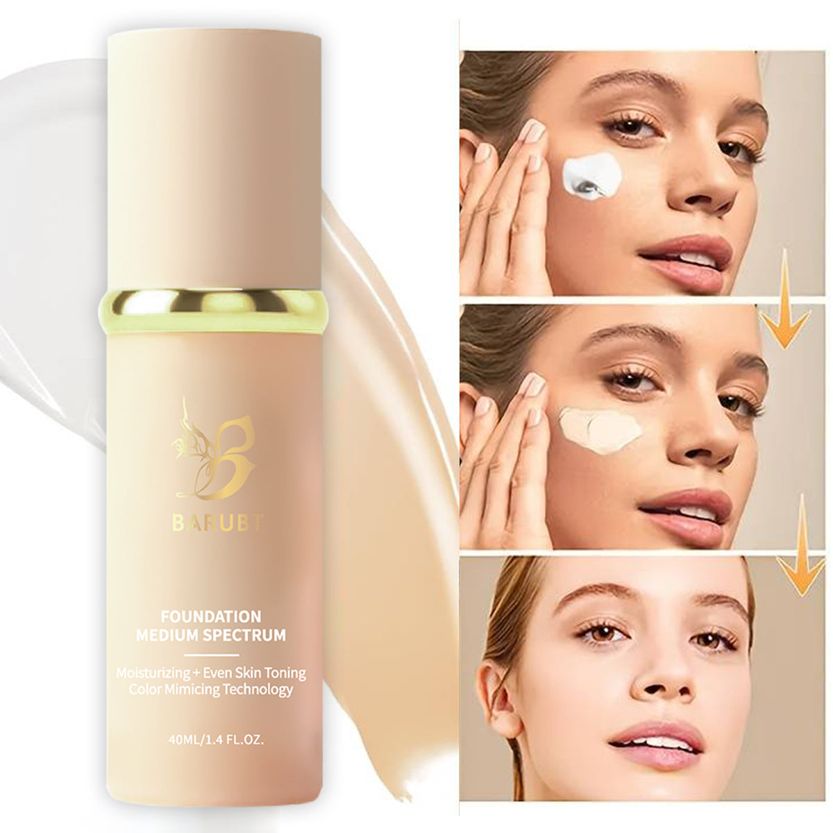 BARUBT Oil Control Moisturizing Liquid Foundation Matte Finish