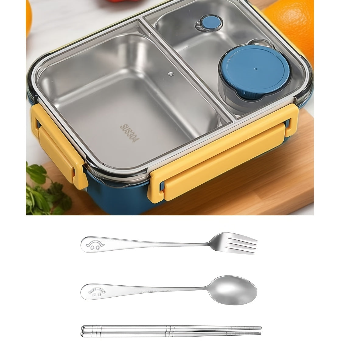 Leak-Proof 3-Layer Bento Box Set With Lid Tableware Microwave Safe - Revitalize Mind Body
