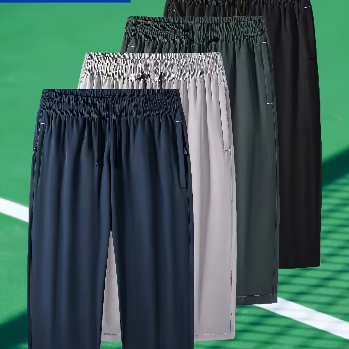 Casual Sports Cropped Pants For Men - Trendy Fashion Essentials