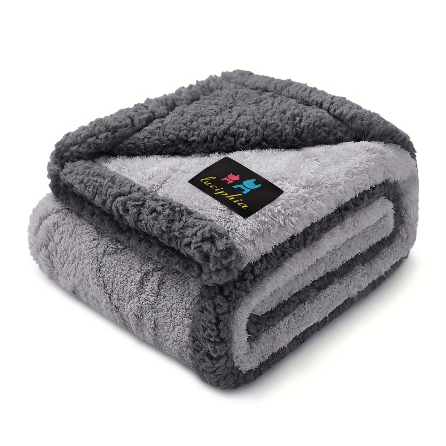 Liquid Pee Proof Pet Blanket With Reversible Sherpa Fleece - Revitalize Mind Body
