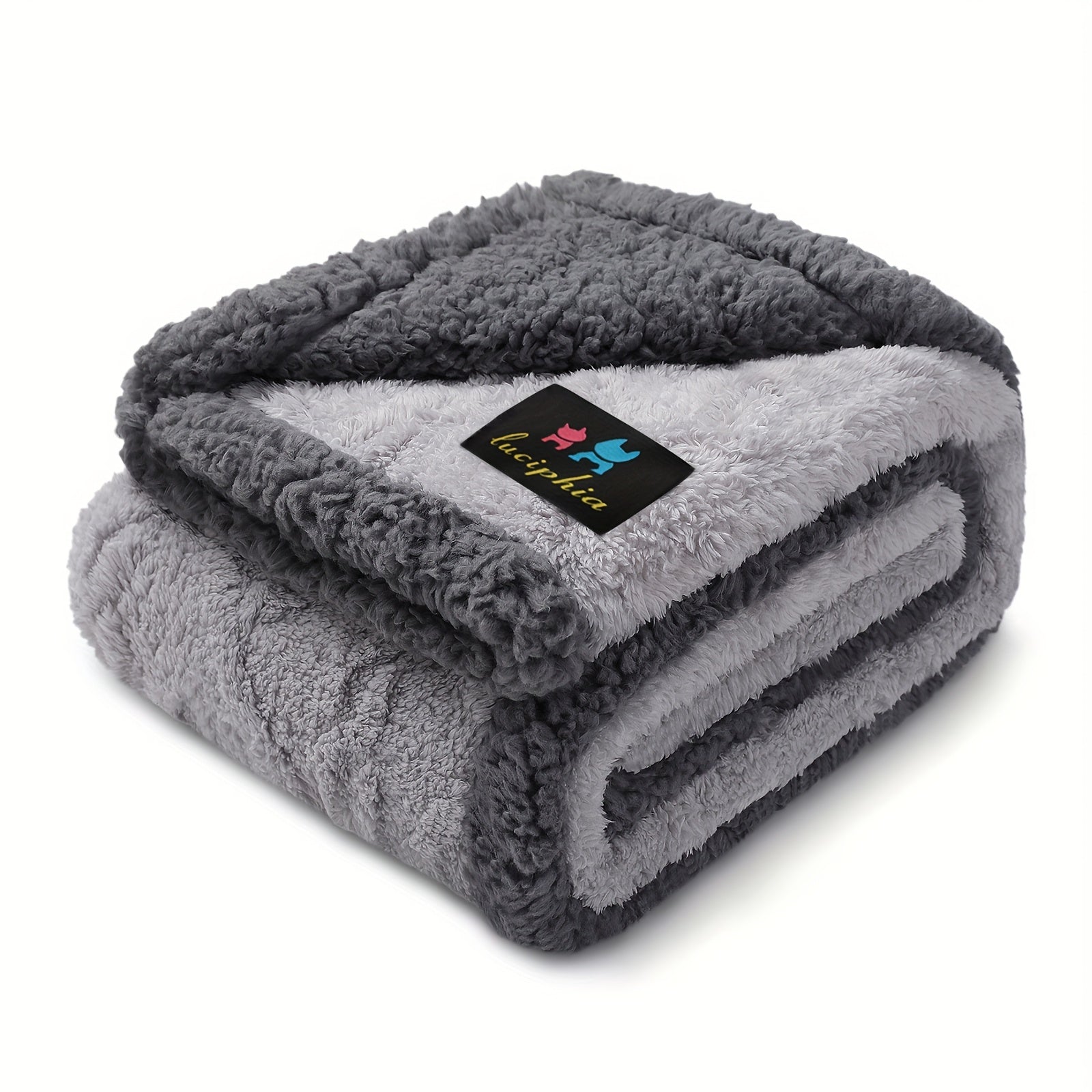 Liquid Pee Proof Pet Blanket With Reversible Sherpa Fleece - Revitalize Mind Body
