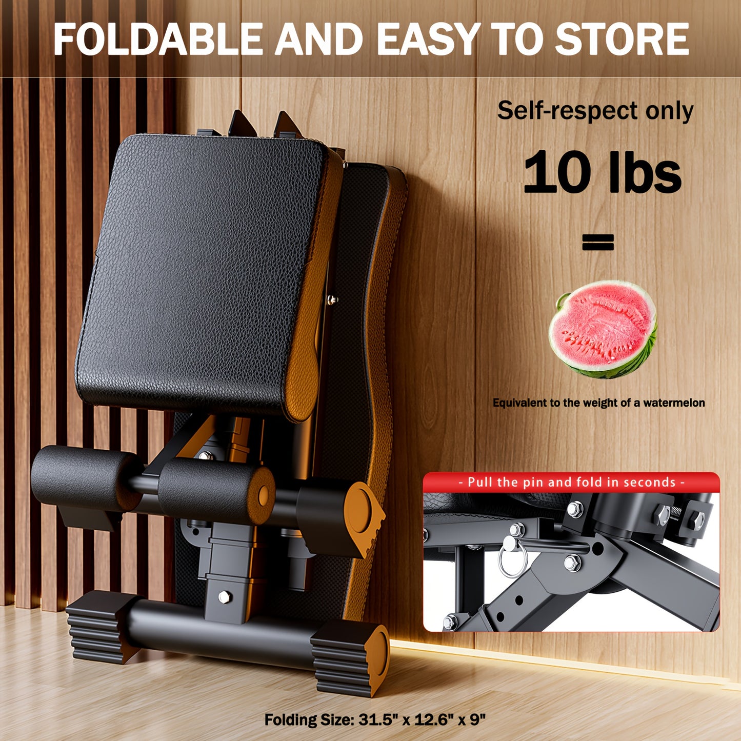 Adjustable Weight Bench for Home Gym Foldable Incline Decline 770lbs