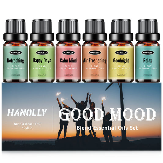 HANOLLY Essential Oils Blend Set for Diffuser Happy Days