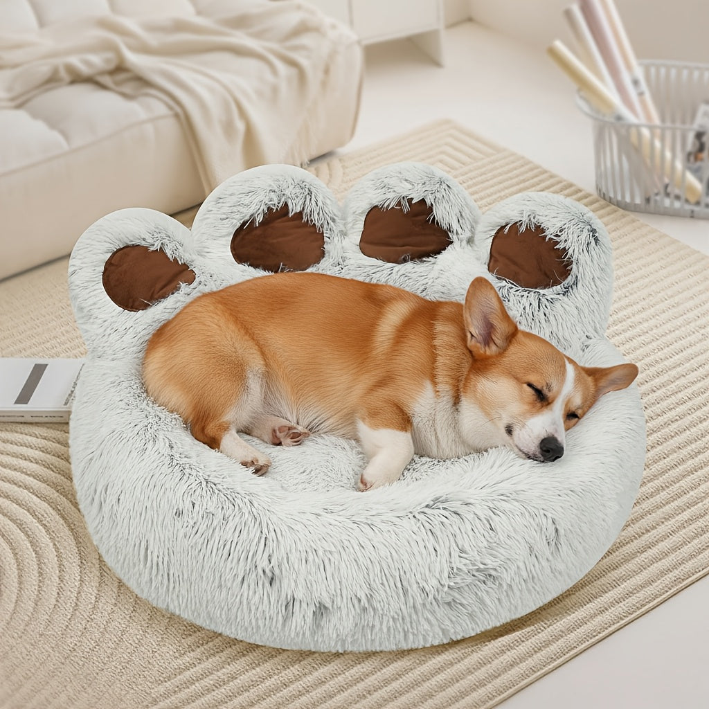 KYLINSURE Bear Paw Shaped Dog Bed And Cat Bed Plush