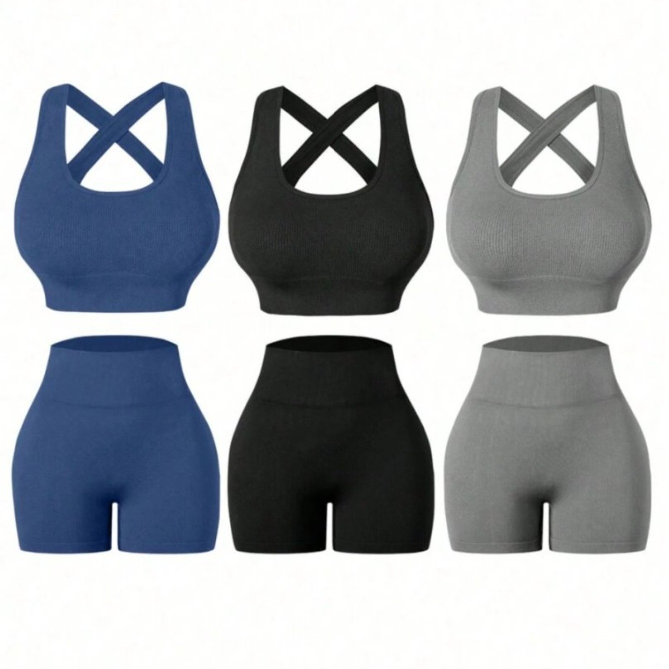 Teeraphique Women's Fitness Suit Three Piece Set