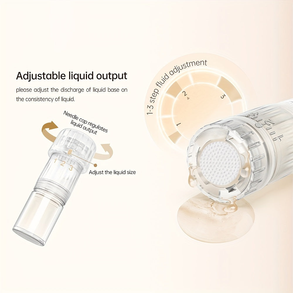New arrival hydra series dr Pen hydra. Pen H5 Wireless Electric Derma Pen with 12pcs Round Nano Cartridges, Adjustable Liquid Output, Leakproof Design, Needle length 0.1mm - Revitalize Mind Body