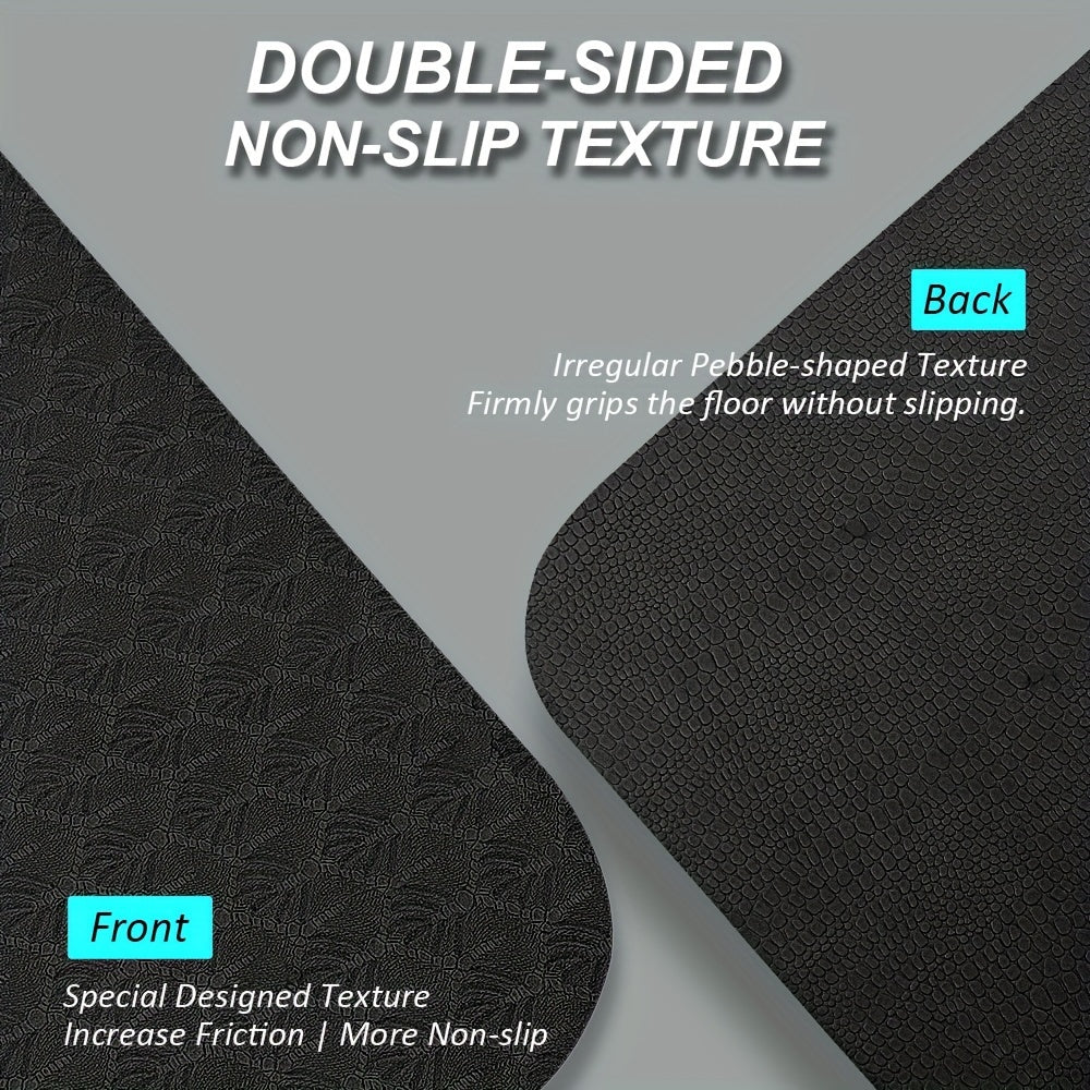 Double-Sided Non-Slip TPE Yoga Mat With Alignment Line