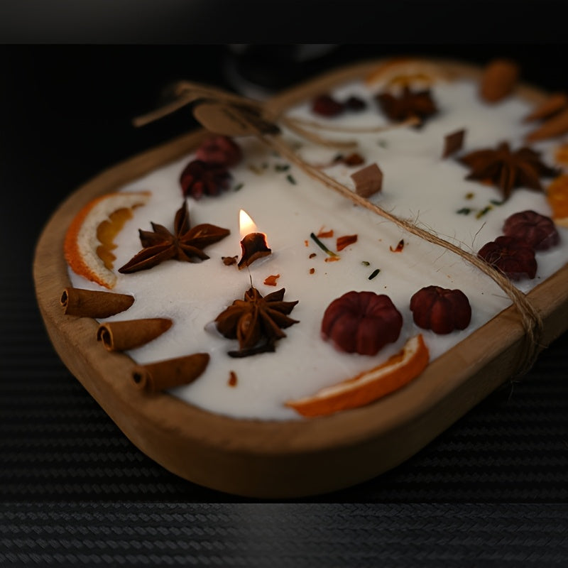 Elegant Soy Wax Candle In Boat Shaped Container Luxury