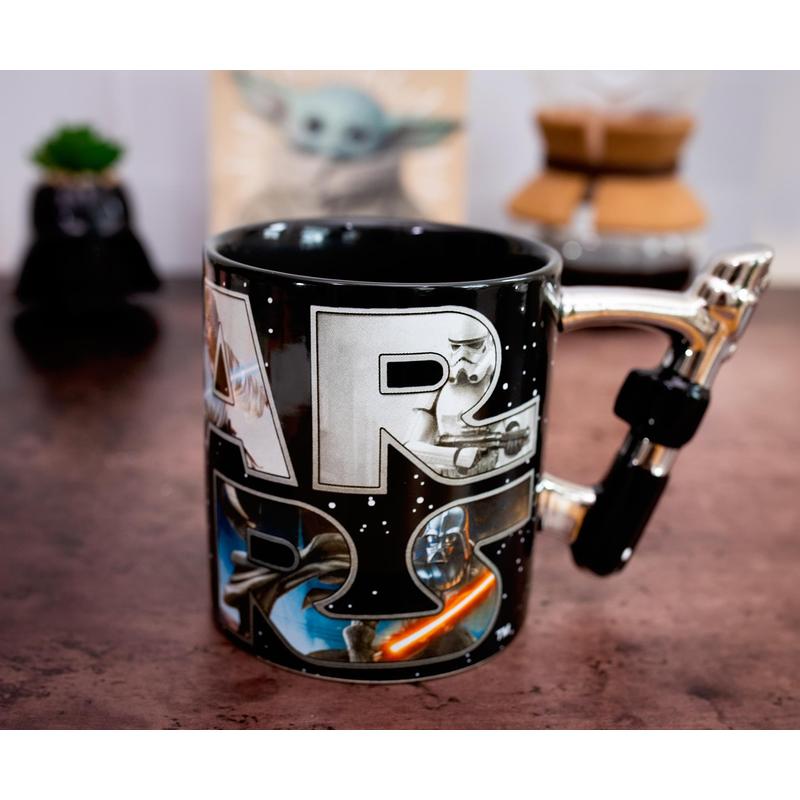 Silver Buffalo Star Wars Officially Licensed Lightsaber Handle Ceramic Mug