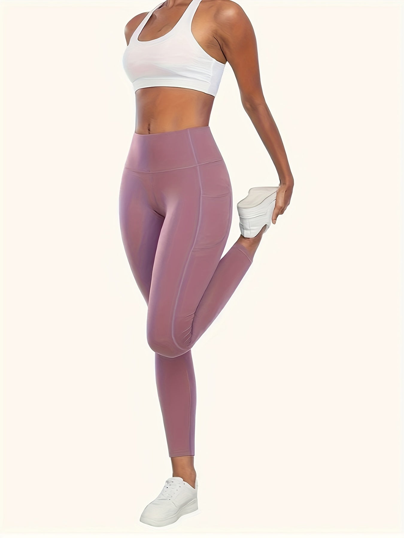 Pro-Fit Women's High Waist Breathable Yoga Pants with Pockets