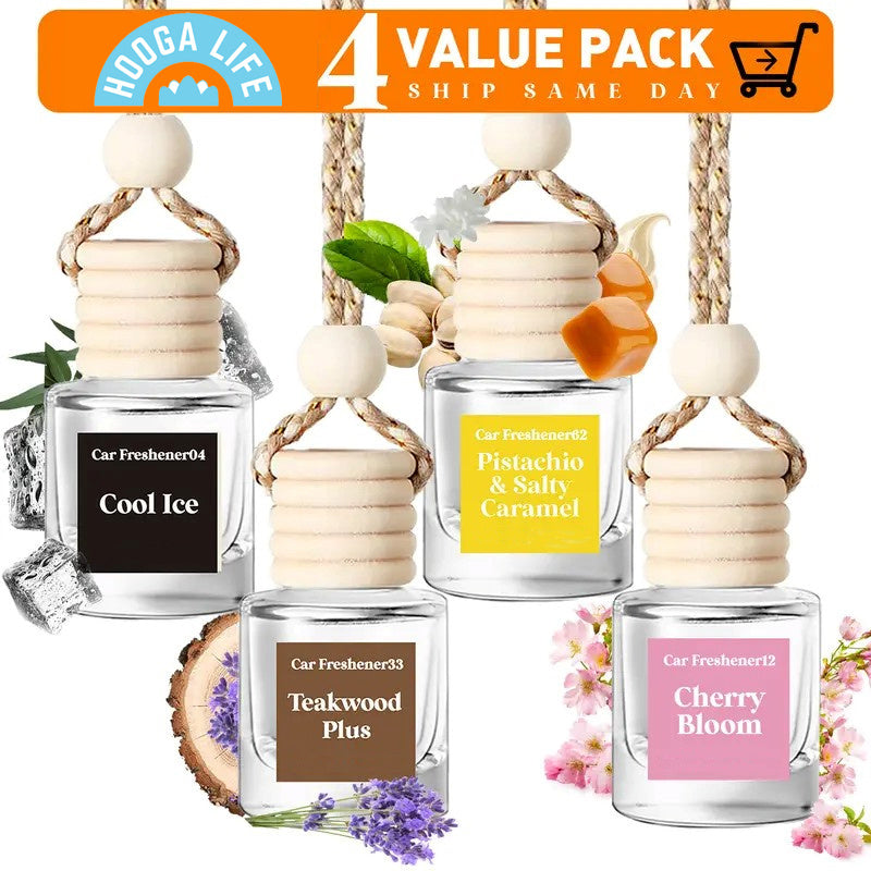 Hoogalife 4 Combo Car Air Fresheners Hanging Diffuser