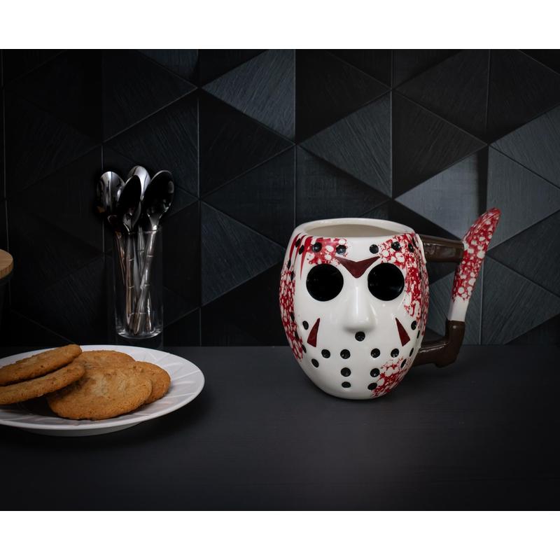 Silver Buffalo Jason Voorhees Mug 3D Sculpted Ceramic Coffee Cup