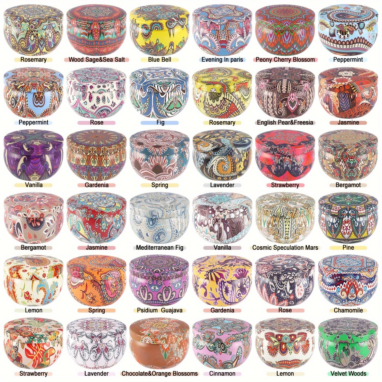 36 Pack Scented Soy Wax Candles Gift Set Home Decor - Revitalize Mind Body