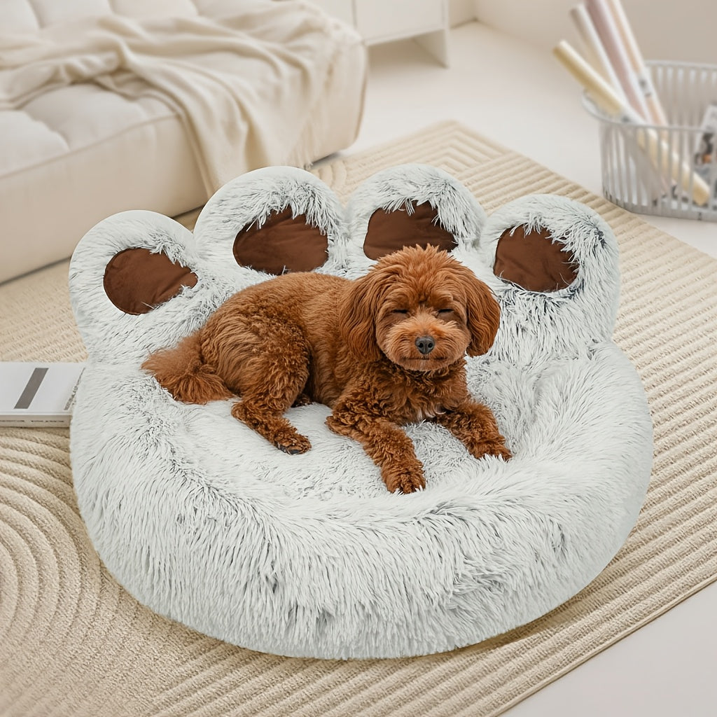 KYLINSURE Bear Paw Shaped Dog Bed And Cat Bed Plush