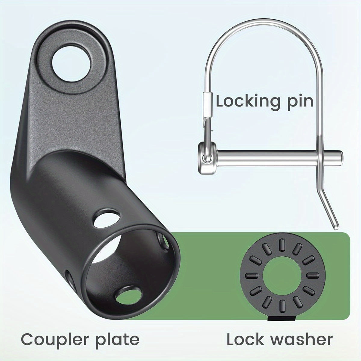 Bike Trailer Hitch, Bicycle Trailer Hitch Coupler for Schwinn, Instep Bike Trailer, Bike Trailer Adapter Attachment for Kids, Pet Bicyle, Cargo Bike Trailer, etc - Revitalize Mind Body