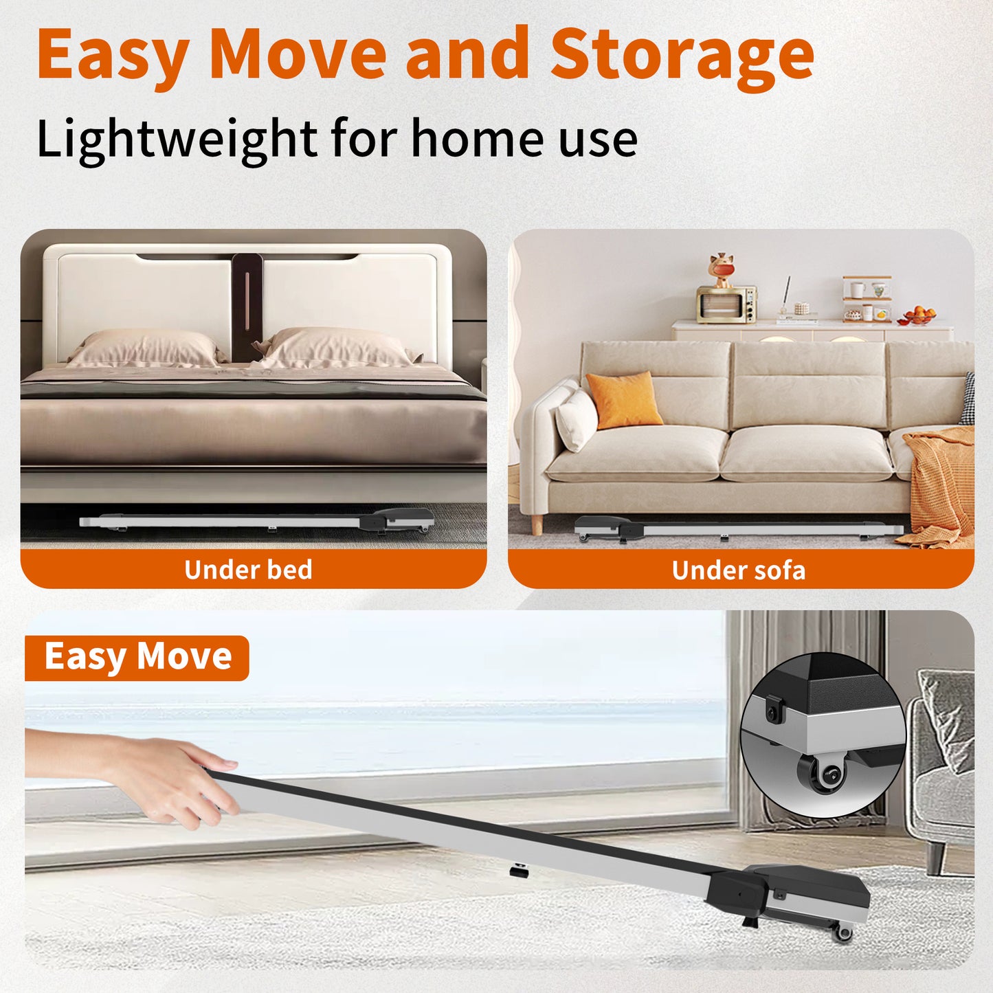 Upreign 3 In 1 Portable Treadmill Walking Pad With Incline
