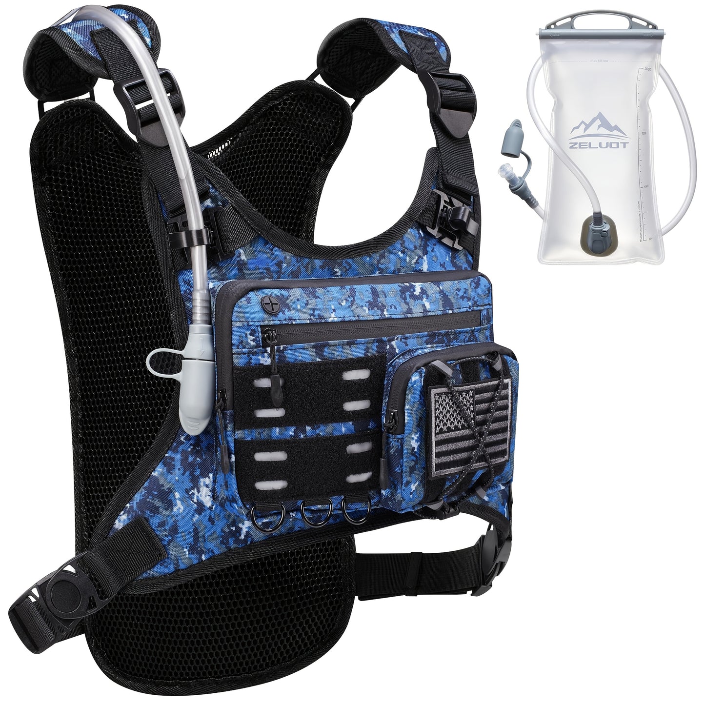 Lightweight Hydration Vest With 2L Bladder For Running - Revitalize Mind Body