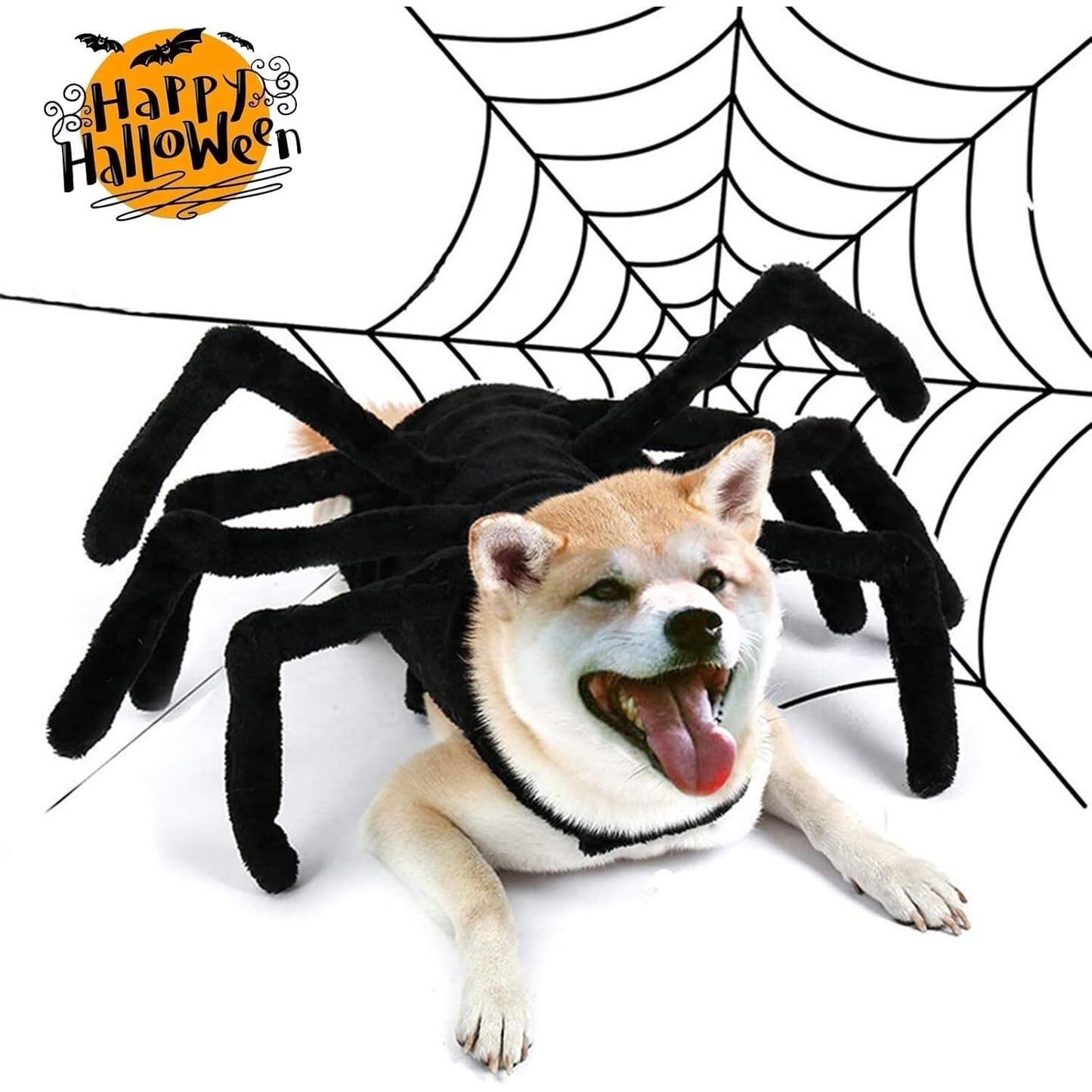 COLOURTREE Giant Spider Dog Costume Halloween Pet Cosplay