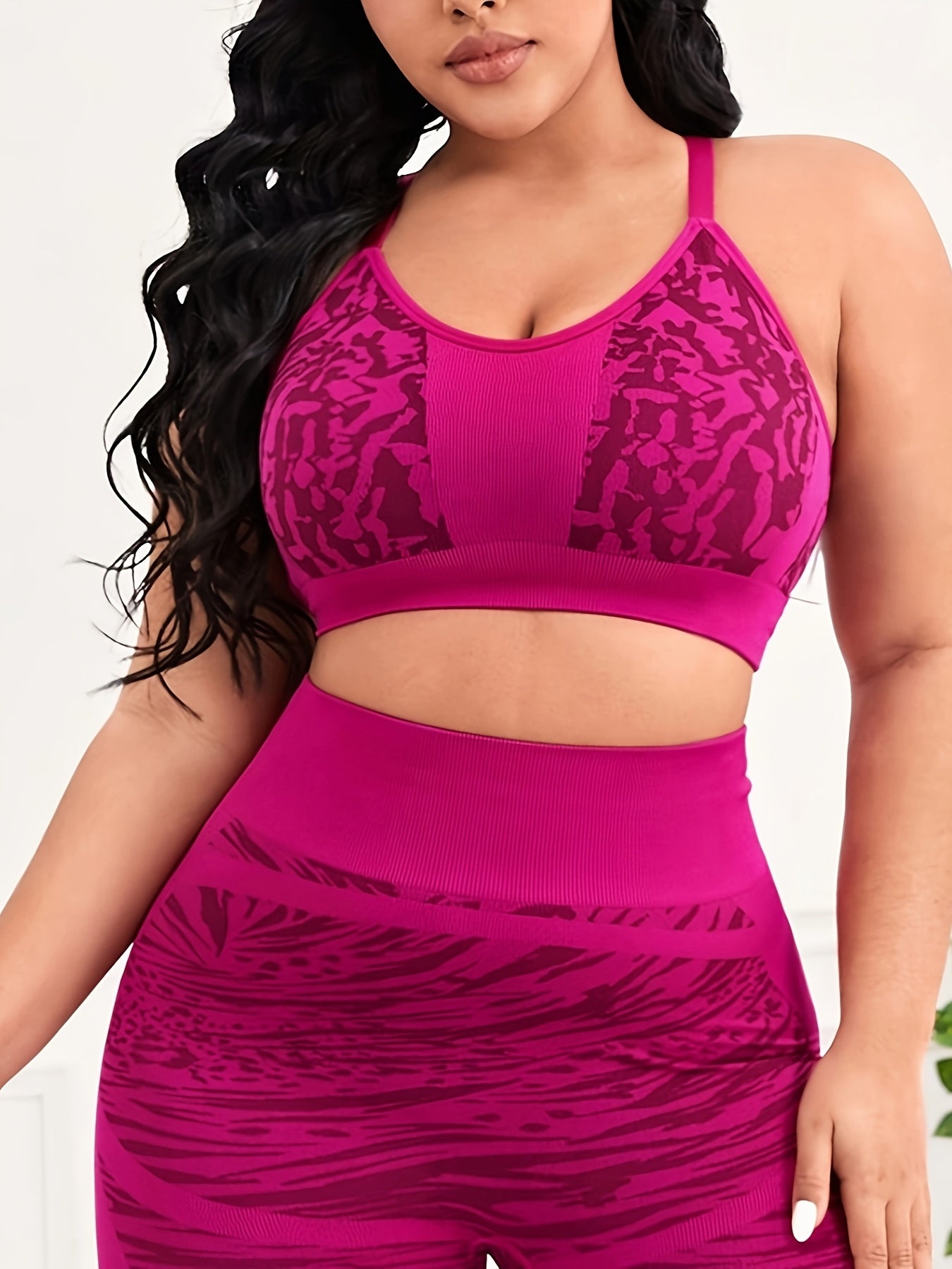 Elegant Nylon Seamless High-Waist Yoga Running Set Sports Bra - Revitalize Mind Body