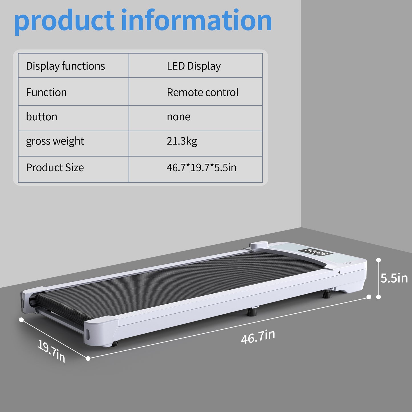 Upreign 3 In 1 Portable Treadmill Walking Pad With Incline