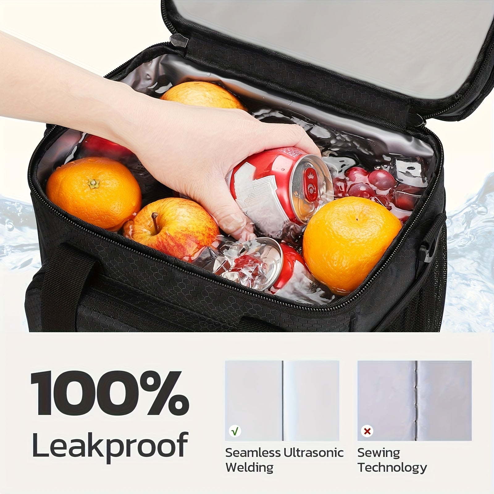 Insulated Leakproof Lunch Cooler Bag for Office and Picnics - Revitalize Mind Body