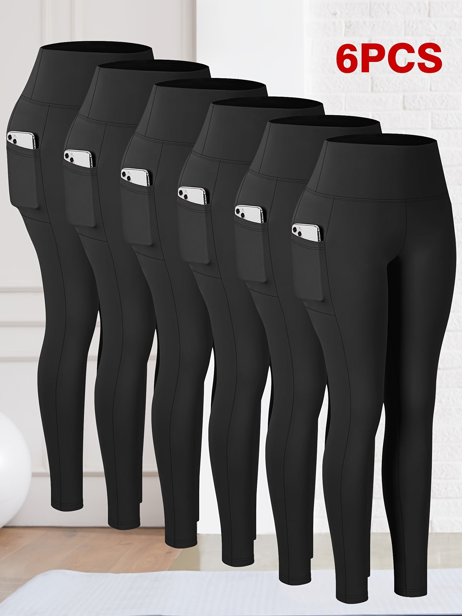 DEERLING High Waisted Cropped Stretchy Yoga Pants With Pockets - Revitalize Mind Body