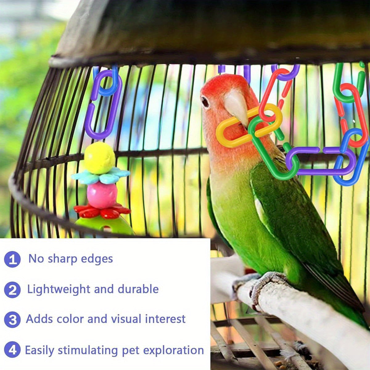 Sukh Rainbow C Links Cage Hardware 250pcs for Small Birds