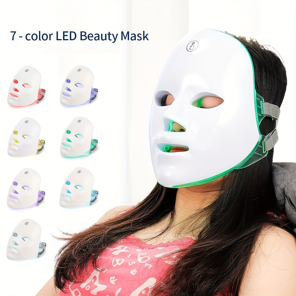 USB Powered Seven Color LED Facial Beauty Instrument For Home - Revitalize Mind Body