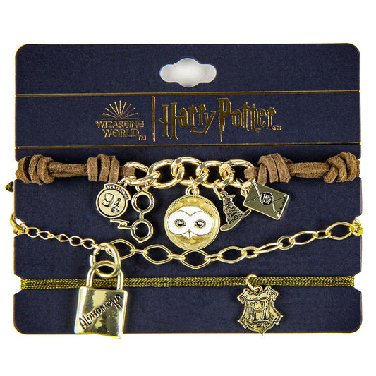 Harry Potter Multi Charm Bracelet Set 3 Piece Arm Party
