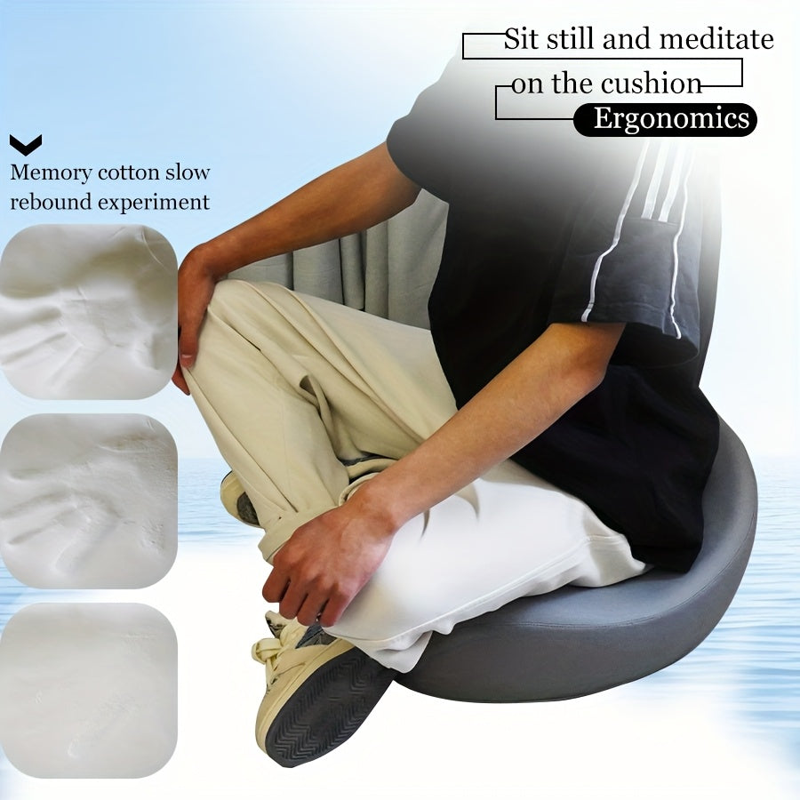 Ergonomic Meditation Cushion With Memory Foam Core Pro