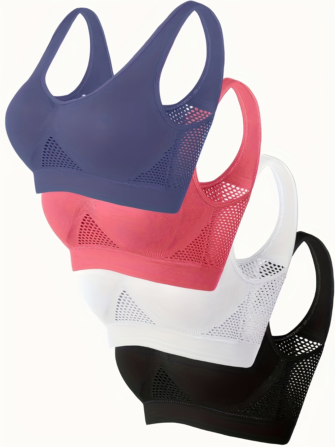 MANNICE Wireless Padded Sports Bras for Yoga and Fitness - Revitalize Mind Body