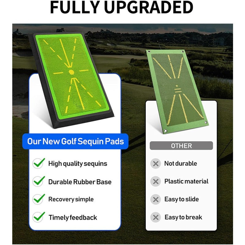 BIRDOCK Golf Swing Training Mat Pro Practice Pad Portable