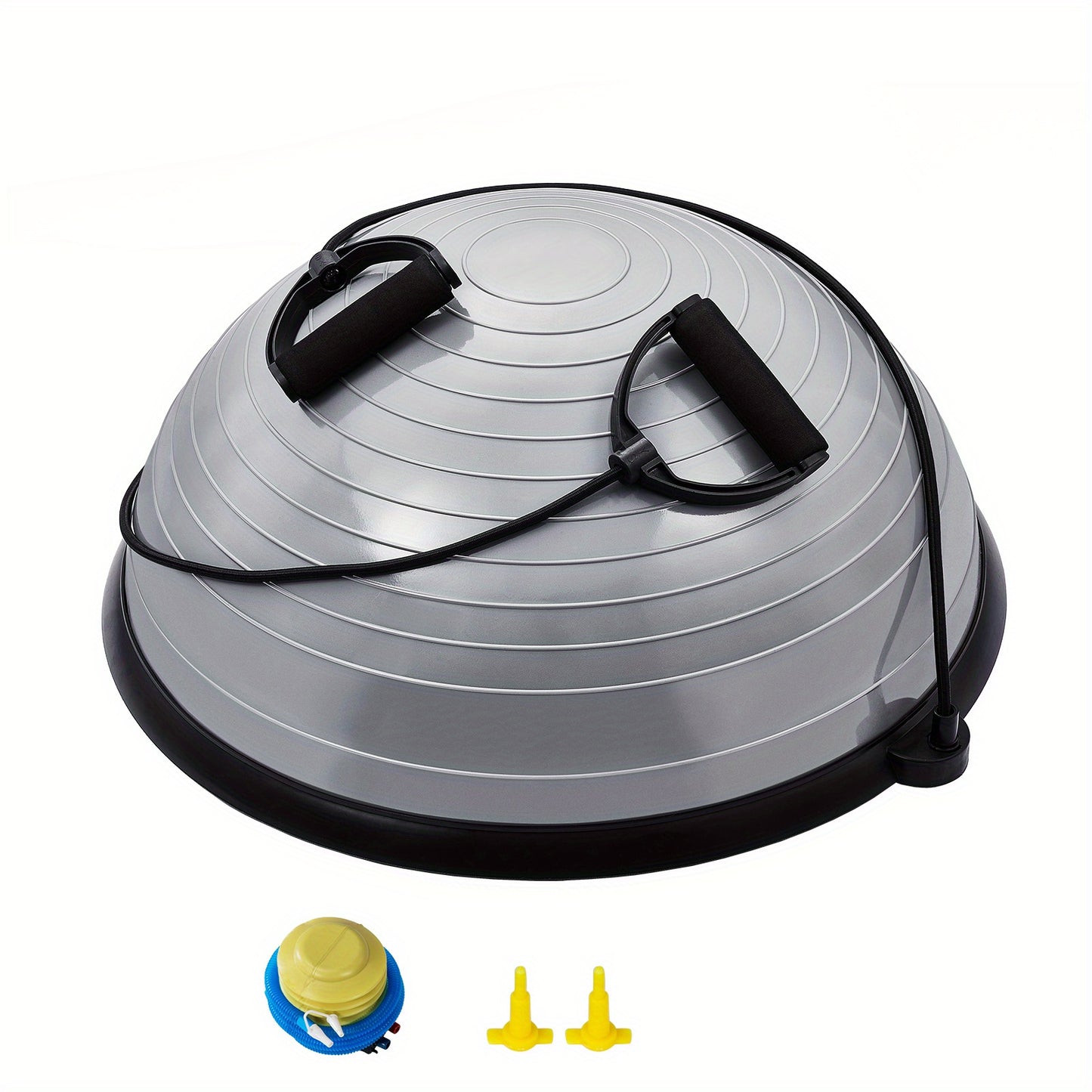 HAPPYBUY Half Exercise Ball With Bands For Core Balance